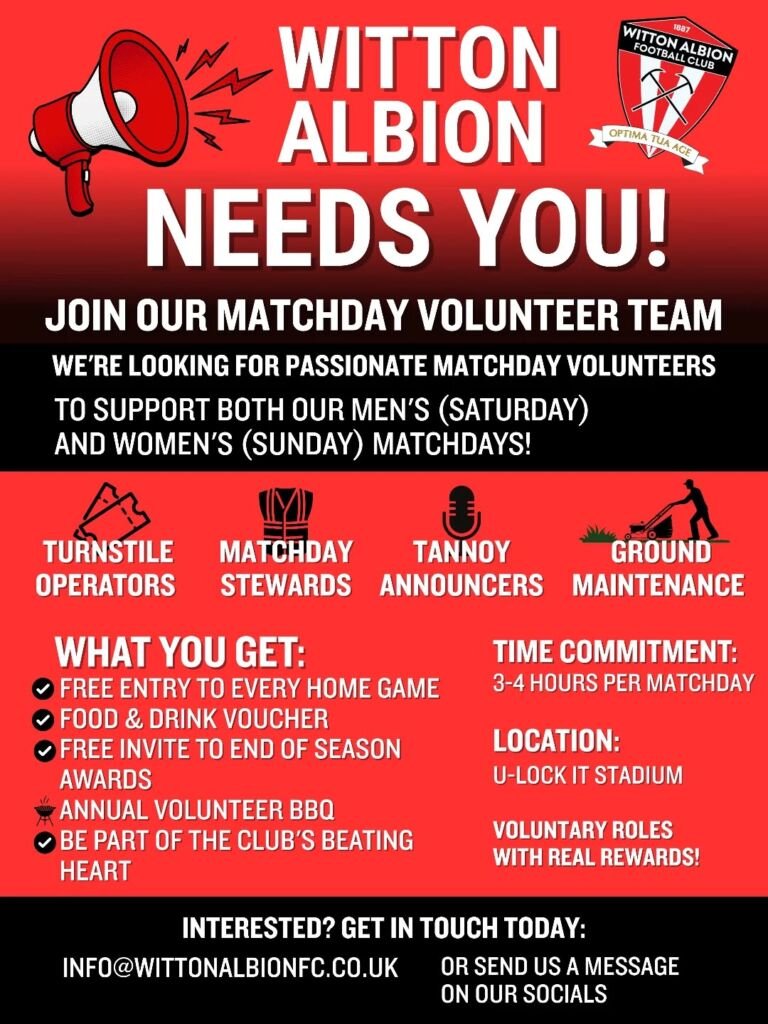 VOLUNTEERS WANTED!