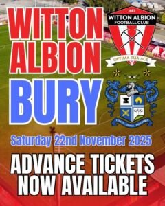 Advanced Tickets for Home Match v Bury