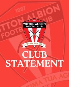 Facebook: Club Statement: Joe Duckworth Witton Albion Football Club…