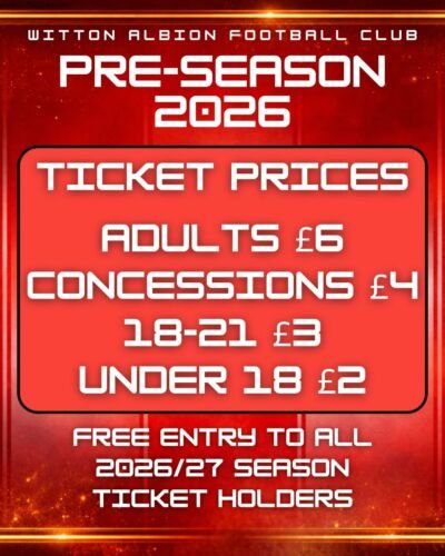 Pre-Season Ticket Prices