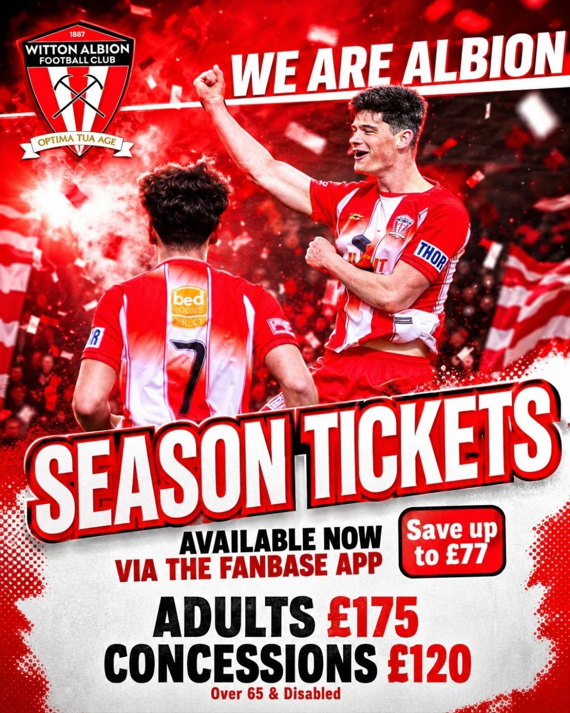 SEASON TICKETS 2026/27 – AVAILABLE NOW!