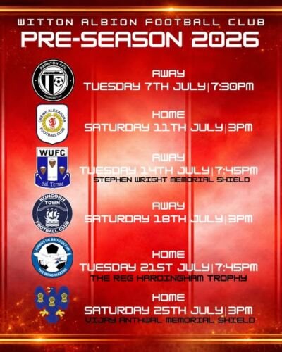 Pre Season Schedule